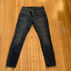 Lucky brand jeans raw hem size 27/4